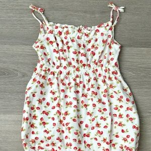 POLO RALPH LAUREN Baby Girl Toddle STRAWBERRY ROMPER One Piece Cotton Sz 18M